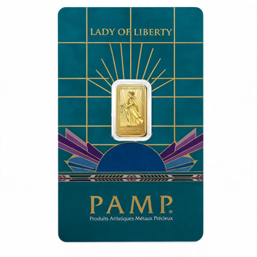 Кюлче PAMP: Лейди Либърти 2,5 грама Злато