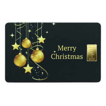 Sztabka Złota 1 g Heimerle Meule - Merry Christmas