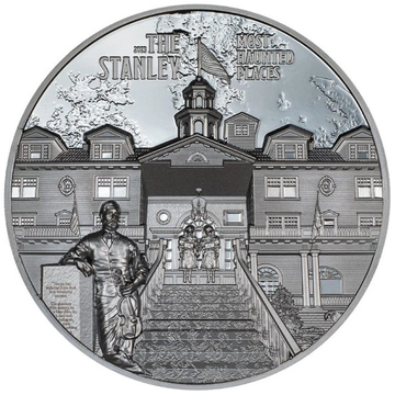  Cook Islands: Most Haunted Places - The Stanley 2 uncje Srebra 2023 Black Proof Ultra High Relief 