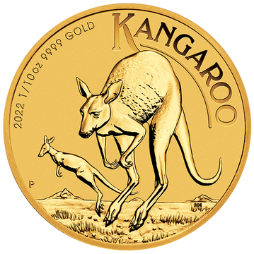 Australijski Kangur 1/10 uncji Złota 2022