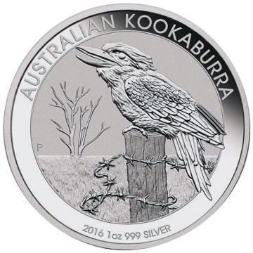 Kookaburra 1 uncja Srebra 2016