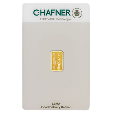 Златно кюлче 0,5 г C Hafner