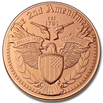 2nd Amendment Eagle 1 uncja Miedzi