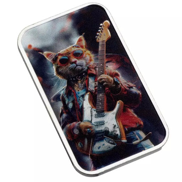 Sztabka The Holy Land Mint - Human Cats - Jimmy kolorowana 1 uncja Srebra 2025