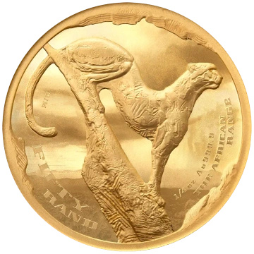 Златна монета Гепард 1/4 унция злато 2026 Proof High Relief