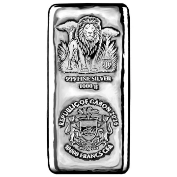Сребърна кюлче-монета Germania Mint: Savanna Spirits - Lion 1000 г сребро 2026