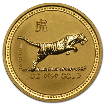 Lunar I: Rok Tygrysa 1 uncja Złota 1998