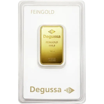 Златно кюлче Degussa 20 г Злато