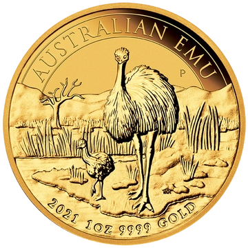 Australijski Emu 1 uncja Złota 2021
