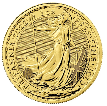 Britannia 1 uncja Złota 2022