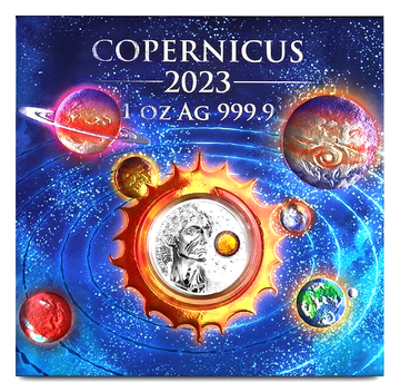 Malta: Copernicus coloured 1 oz Silver 2023 Coin
