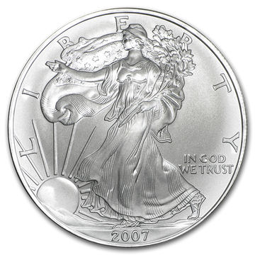 Americký orel 1 unce stříbra 2007