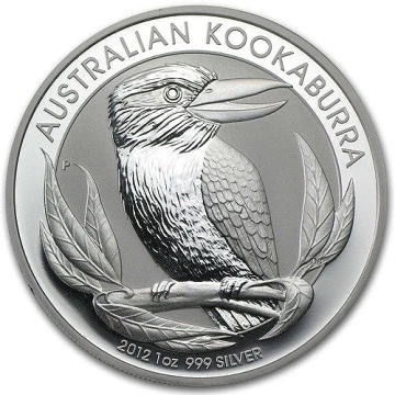 Kookaburra 1 unce stříbra 2012