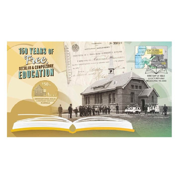 150. výročí bezplatného, sekulárního a povinného vzdělávání v Austrálii Hliníková bronzová mince 2022