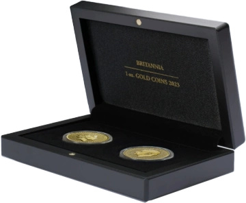 Leuchtturm - Volterra coin case for 2 Britannia 1 oz Gold Coins 2023 Empty