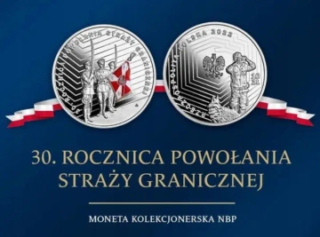 30. výročí založení pohraniční stráže 10 PLN stříbro 2022 Proof