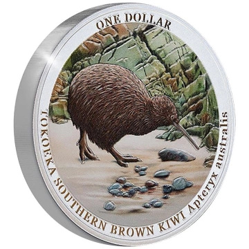 Kiwi barevná 1 unce stříbra 2023 Proof