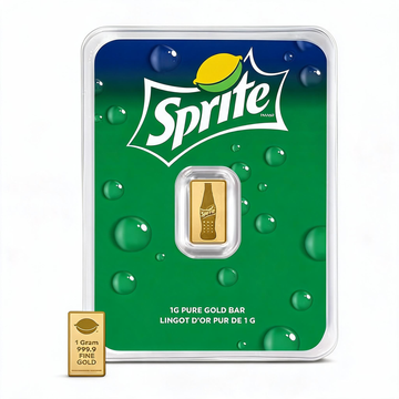 Zlatý slitek Pamp: Sprite 65th Anniversary 1 gram zlata 2026 Prooflike