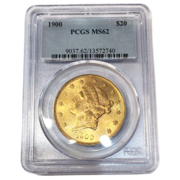 Zlatá mince Liberty Head Double Eagle 20 Dollars 1900 PCGS MS62
