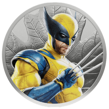 Stříbrná medaile Wolverine kolorovaná 1 unce stříbra 2026 Matte Proof