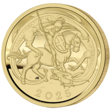 Zlatá mince George and the Dragon Half Sovereign 2025 Proof