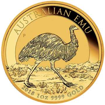 Australský Emu 1 unce zlata 2018