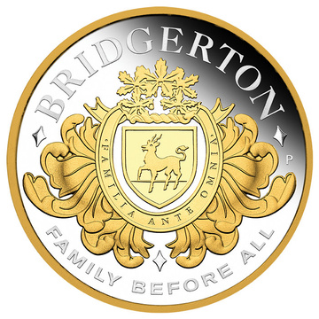 Tuvalu: House of Bridgerton, pozlacená, 2 unce stříbra, 2026, Proof