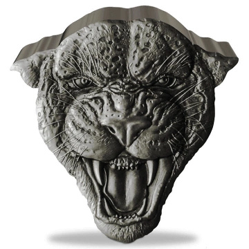 Niue: Fierce Nature - Leopard 2 oz Silver 2023 Antique Finish