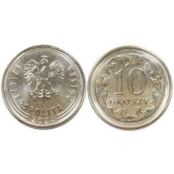 National Bank of Poland: 10 gr from the Mint Bag Coin (100 pcs) - Random Year 