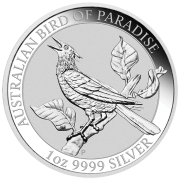 Bird of Paradise: Manucodia 1 unce stříbra 2019
