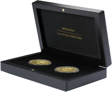 Leuchtturm - Volterra coin case for 2 Britannia 1 oz Gold Coins 2023 Empty