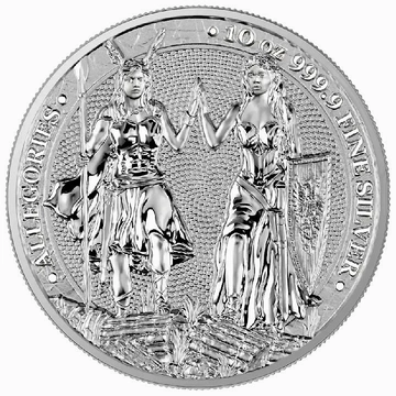 Allegories: Galia & Germania 10 uncí stříbra 2023