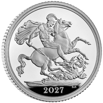 Velká Británie Stříbrný Sovereign 2027 Proof
