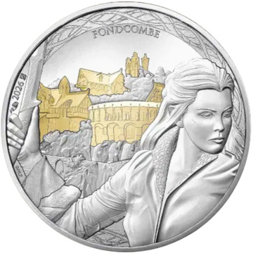 Stříbrná mince Lord of the Rings: Arwen and Rivendell kolorovaná 1 unce stříbra 2026