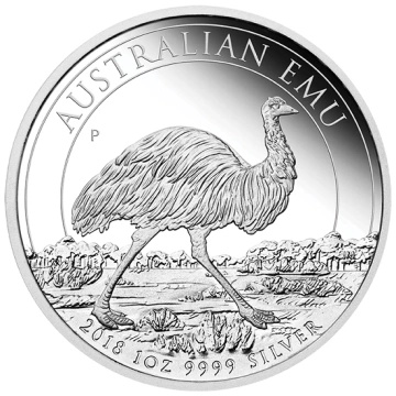 Australský emu 1 unce stříbra 2018 Proof