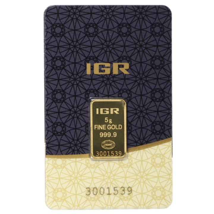 IGR 5 grams Gold Bar LBMA - www.metalmarket.eu