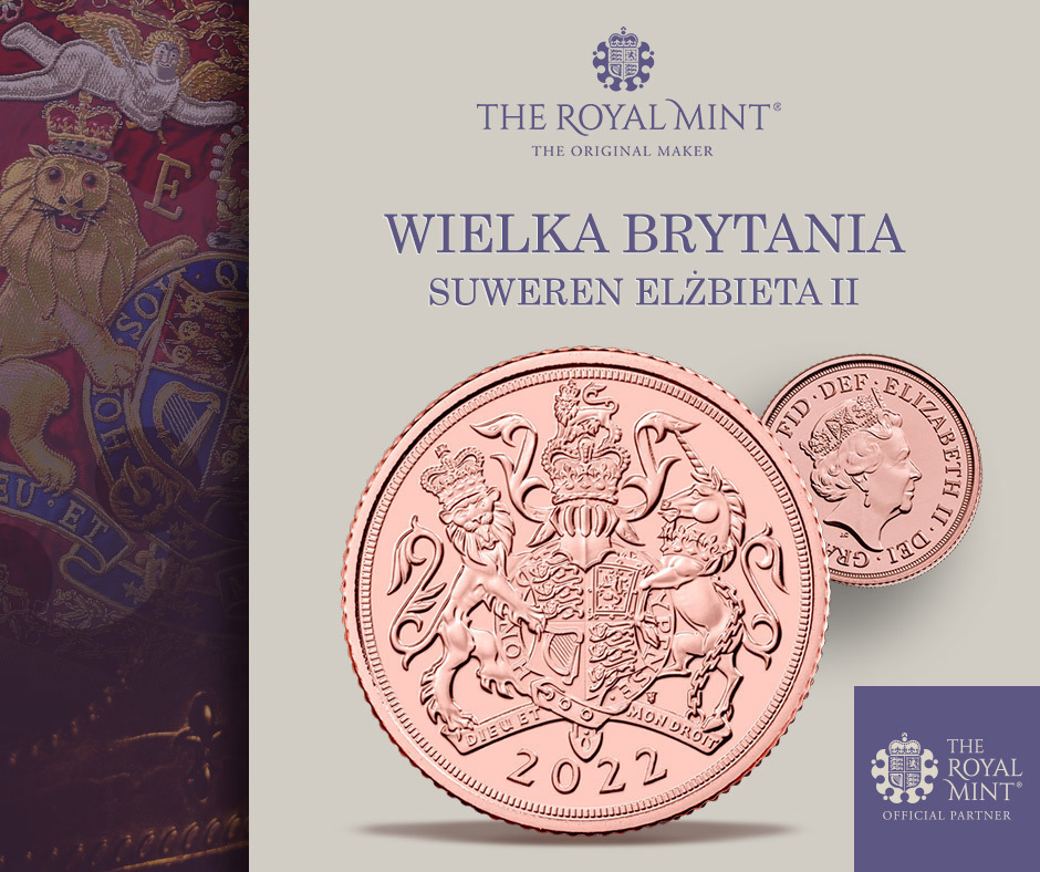 Wielka Brytania: Suweren Elżbieta II 2022 The Royal Mint