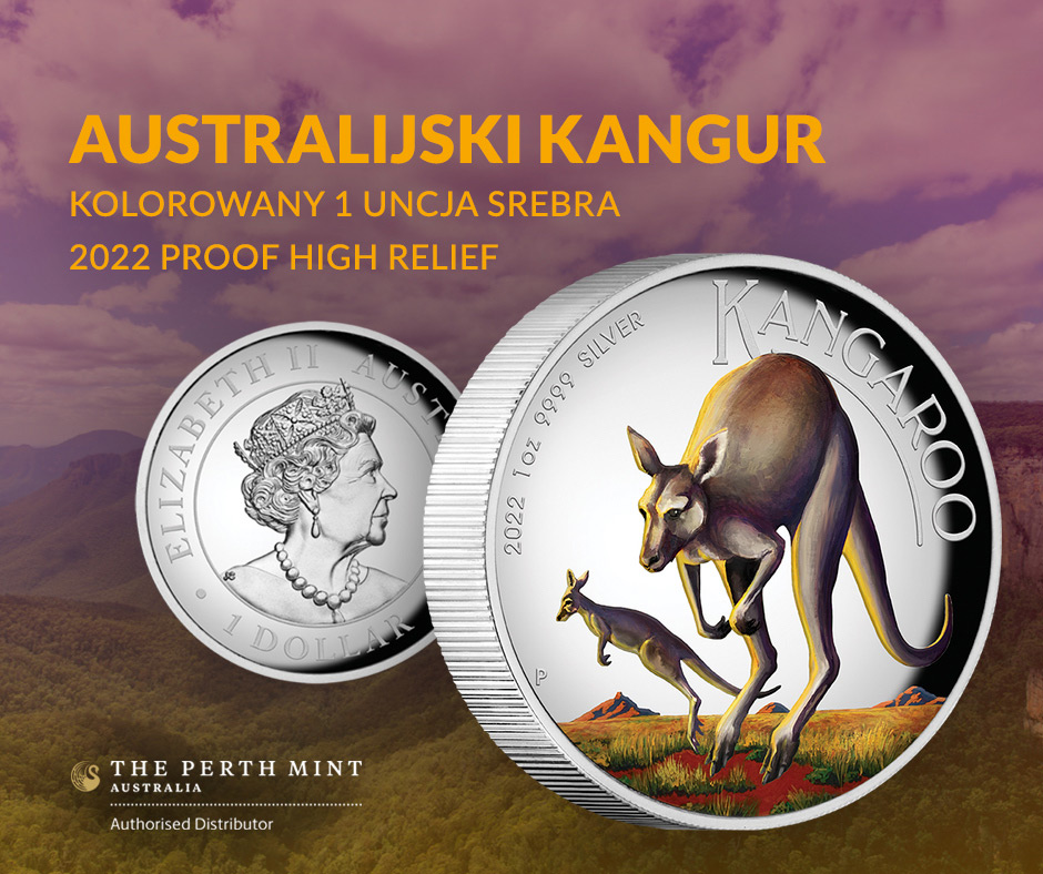 Australijski Kangur kolorowany 
