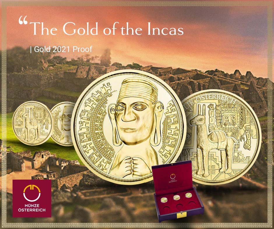 The Gold of the Incas 100 Euro Złoto 2021 Proof