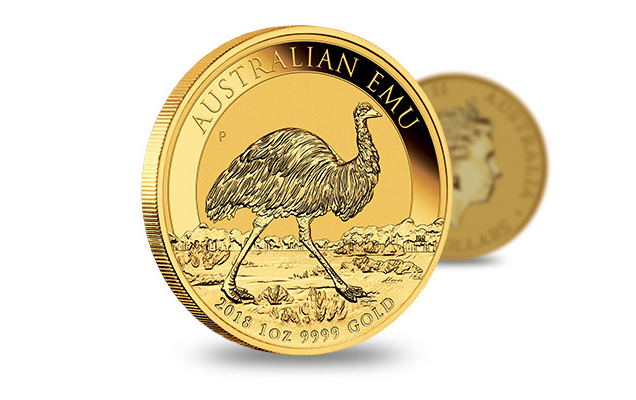 Australijski Emu 2018, złota moneta, 1 uncja
