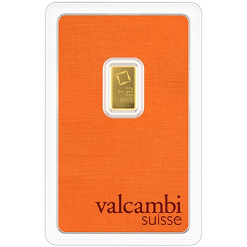Goldbarren Valcambi 0,5 g Gold