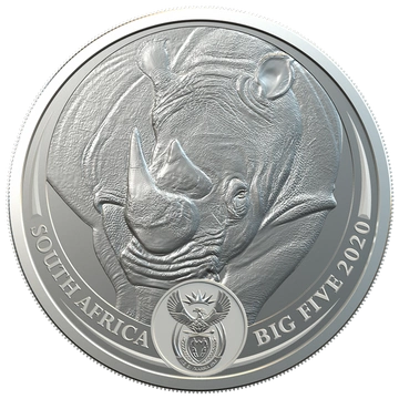 Big Five: Nashorn 1 oz Silber 2020