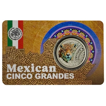 Silbermünze Mexican Cinco Grandes - Jaguar 1/4 Unze Silber 2026 Proof