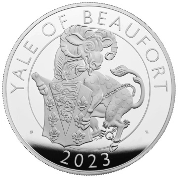 The Royal Tudor Beasts: The Yale of Beaufort 10 oz Silber 2023 Proof 