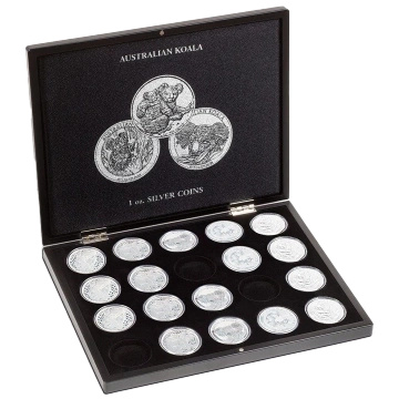 Leuchtturm Presentation cases for 20 Koala 1 oz Silver coins in capsules
