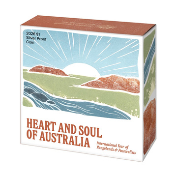 Silbermünze Herz und Seele Australiens $1 Silber 2026 Proof