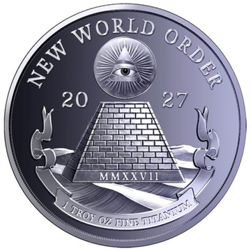 Titanmedaille New World Order 1 Unze Titan 2027