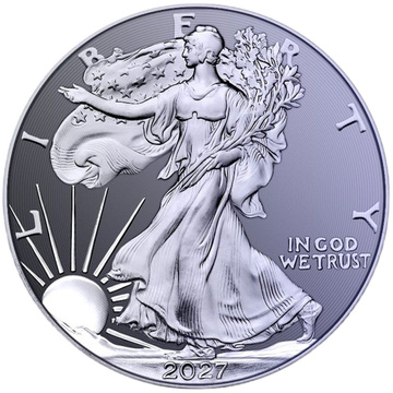 Titanmedaille Amerikanischer Adler 1 Unze Titan 2027
