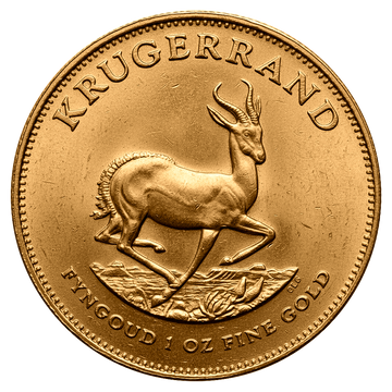 Krugerrand 1 oz Gold verschiedene Jahrgänge