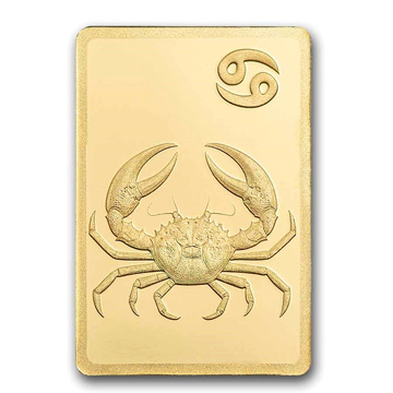 Pamp Zodiac: Krebs 0,5 Gramm Goldbarren